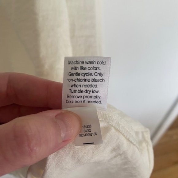 Nine West White Silky Flowy Blouse with Buttons XL - Picture 6 of 7